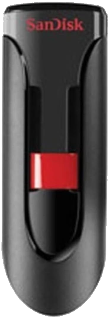 Clé USB SanDisk Cruzer Glide 64 Go ouverte
