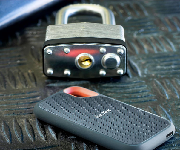 SanDisk Extreme SSD externe avec cadenas