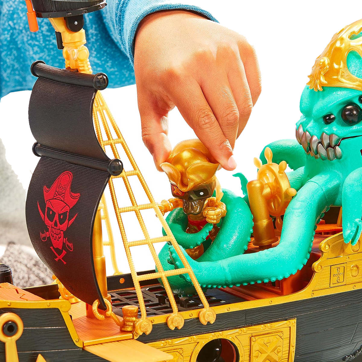 Détail du bateau pirate Treasure X Sunken Gold